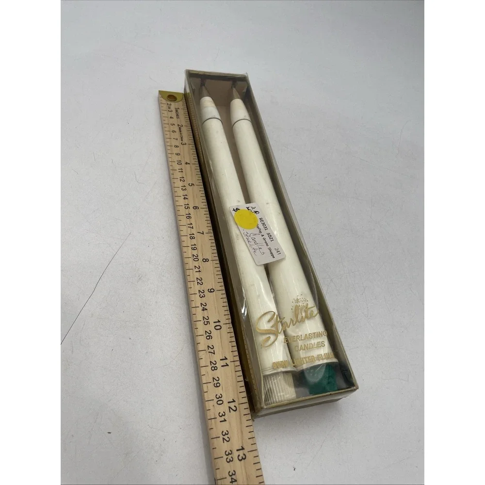 Vtg Starlite Everlasting Candles Burn Lighter Fluid MCM 12